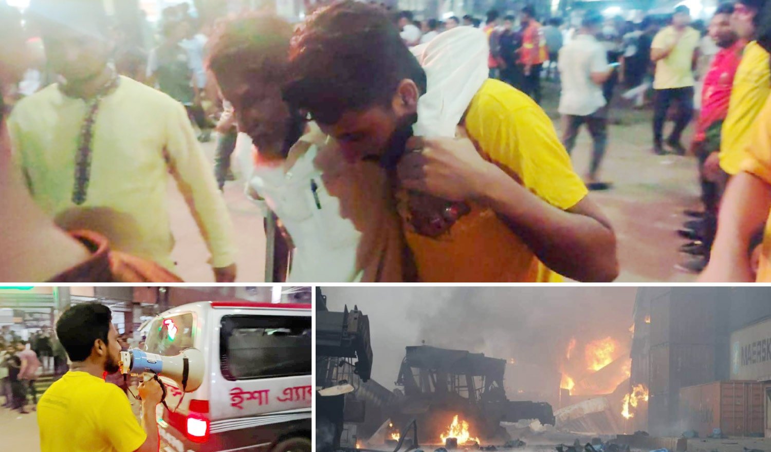 Volunteers to the Rescue: Fire in BM Container Depot in Sitakunda, Chattogram